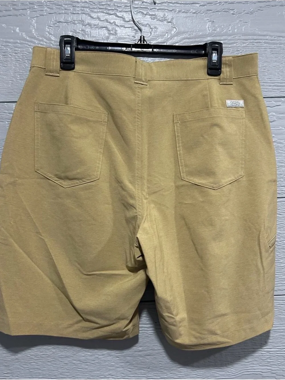 Men's Ocean+Coast Beige Utility Shorts - Lightweight Comfort